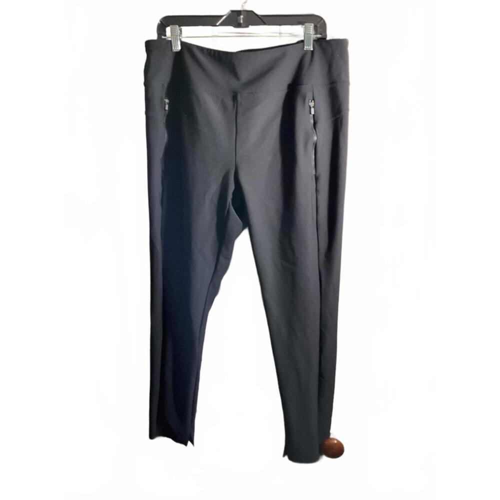 Athleta Black Women's Casual Pants With Zip Pockets Xl